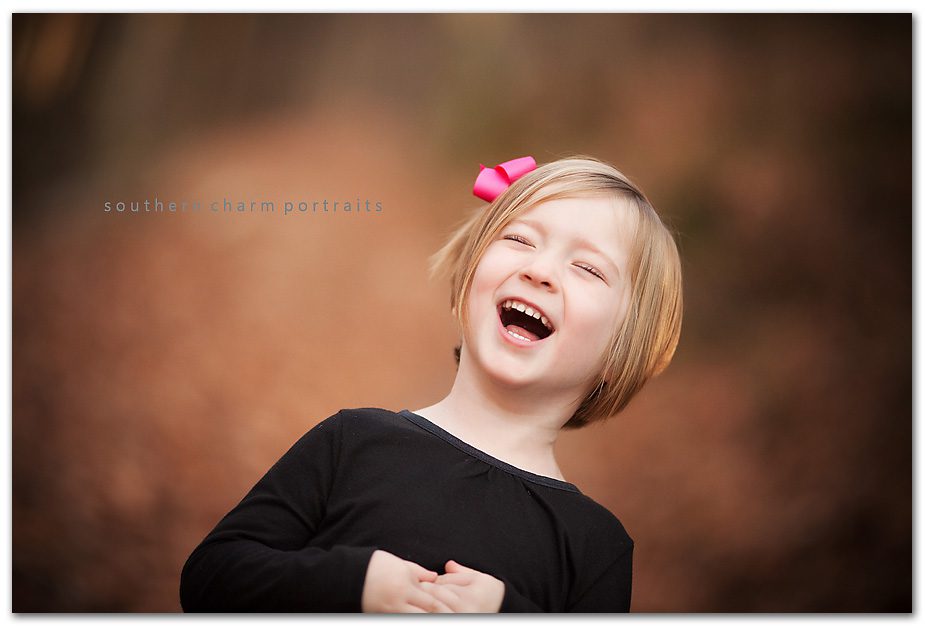 big deep belly laugh little four year old girl
