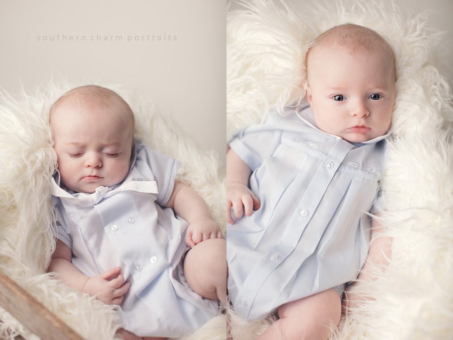 twin baby boys at 3 months studio