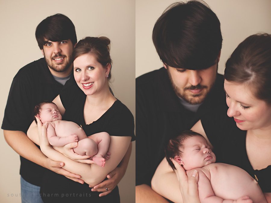family of three, first family portraits
