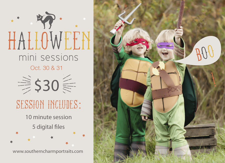 Halloween mini sessions knoxville, tn