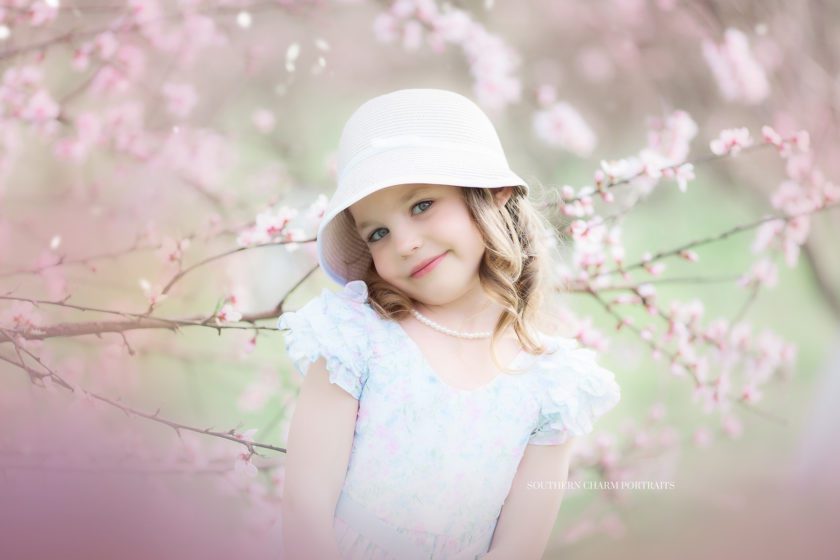 beautiful spring portraits for children
