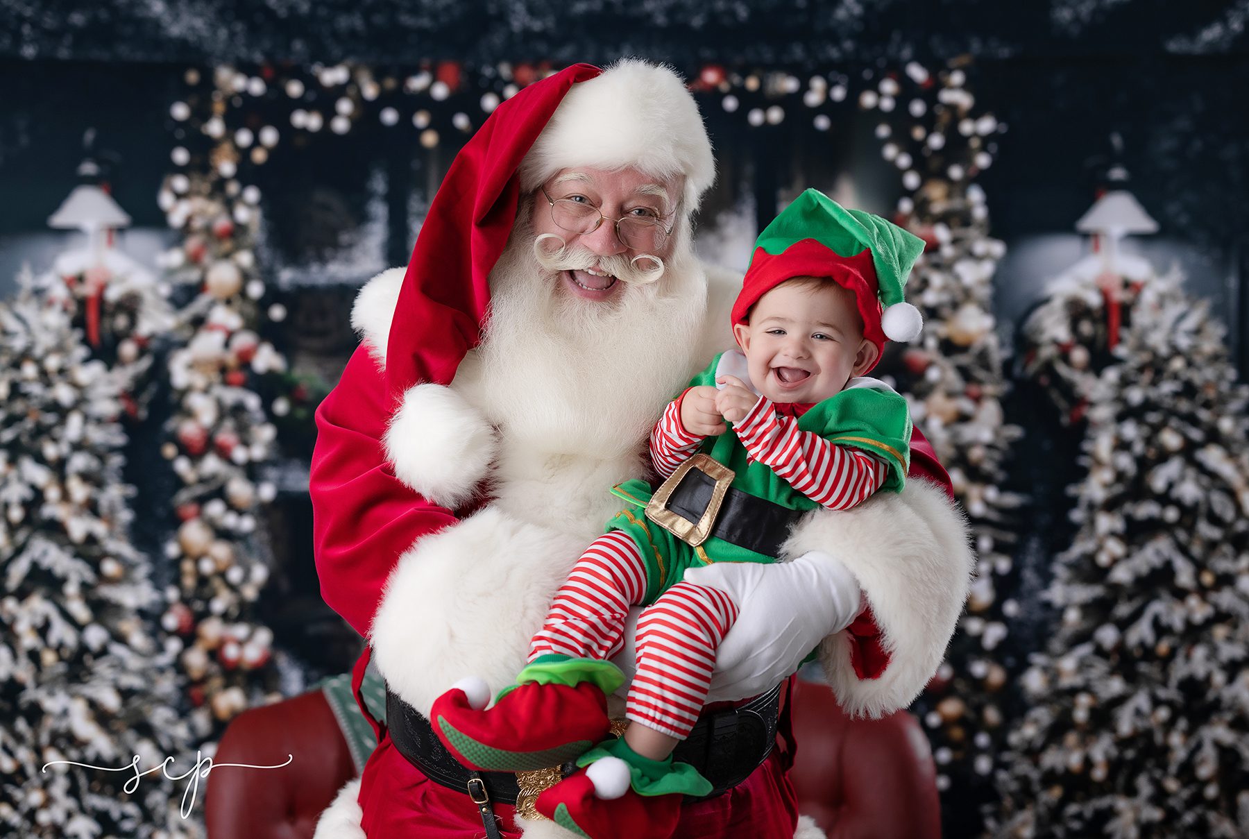 baby portraits with santa knoxville