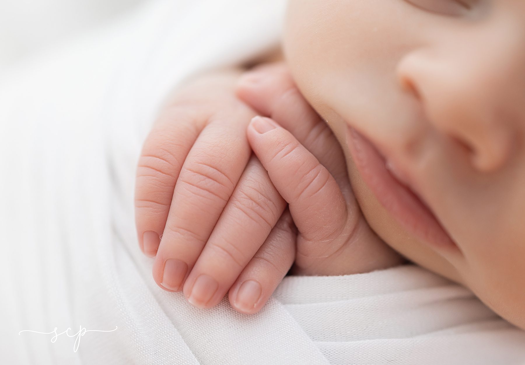 capturing the details of a newborn baby 