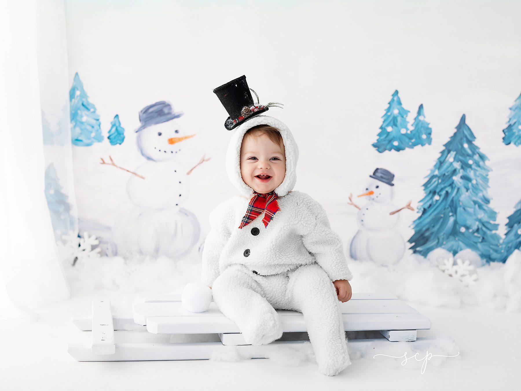 baby 1st christmas photography knoxville