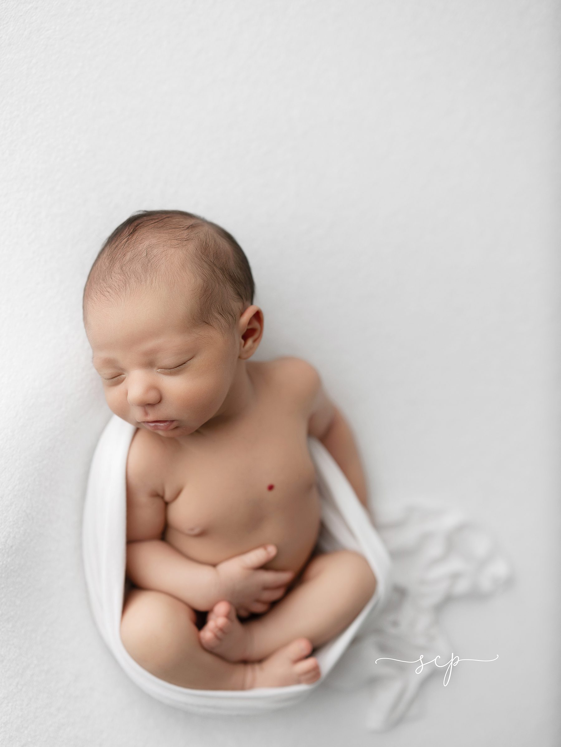 newborn posing 